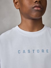 Blauw/Wit/Bruin - Castore Oversized Short Sleeve Logo Cotton T-Shirts 3 Pack - Afbeelding 14 van 20