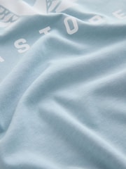 Blauw/Wit/Bruin - Castore Oversized Short Sleeve Logo Cotton T-Shirts 3 Pack - Afbeelding 19 van 20