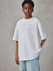 Blauw/Wit/Bruin - Castore Oversized Short Sleeve Logo Cotton T-Shirts 3 Pack - Afbeelding 4 van 20