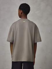 Blauw/Wit/Bruin - Castore Oversized Short Sleeve Logo Cotton T-Shirts 3 Pack - Afbeelding 9 van 20