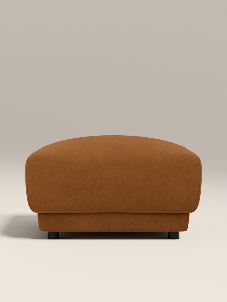 Cult Furniture Caramel Brown Velvet Cloud Ottoman - Image 2 of 4 Cult Furniture Caramel Brown Velvet Cloud Ottoman - Image 2 of 4