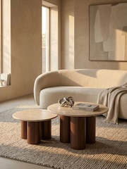 Cult Furniture Natural Brynleigh Nesting Coffee Table - Image 1 of 5