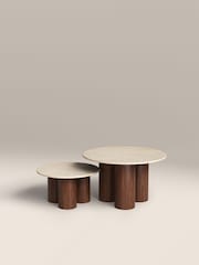 Cult Furniture Natural Brynleigh Nesting Coffee Table - Image 3 of 5