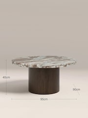 Cult Furniture French Riviera Bond Marble Coffee Table - Image 4 of 6