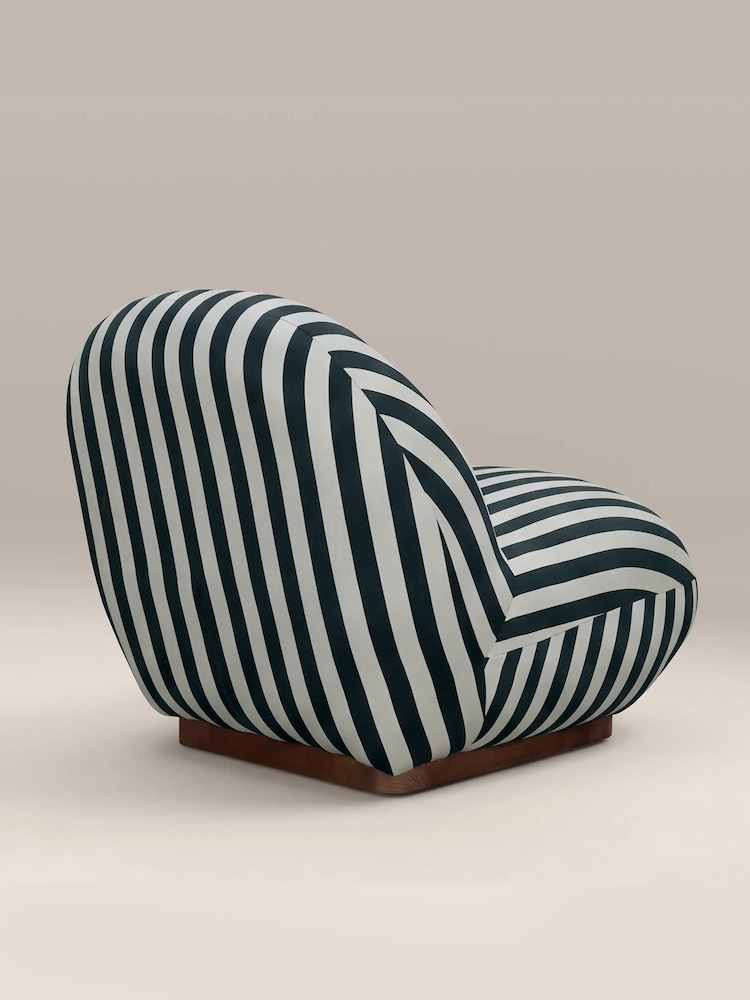 Cult Furniture Striped Erin Striped Fabric Armchair - Image 6 of 6