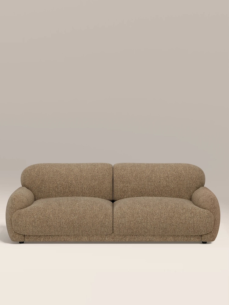 Cult Furniture Speckled Cappuccino Boucle Cloud 3 Seat Sofa - Image 2 of 8 Cult Furniture Speckled Cappuccino Boucle Cloud 3 Seat Sofa - Image 2 of 8