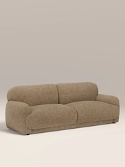 Cult Furniture Speckled Cappuccino Boucle Cloud 3 Seat Sofa - Image 3 of 8
