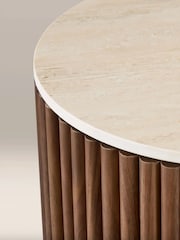 Cult Furniture Natural Everly Round Storage Stone Side Table - Image 6 of 7