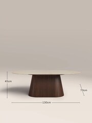 Cult Furniture Natural Oxborough 6 Seater Stone Dining Table - Image 3 of 6