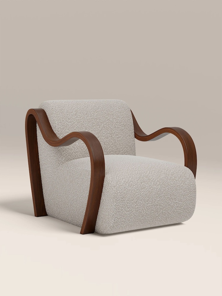 Cult Furniture Speckled Stone Talie Boucle Accent Chair - Image 2 of 8 Cult Furniture Speckled Stone Talie Boucle Accent Chair - Image 2 of 8