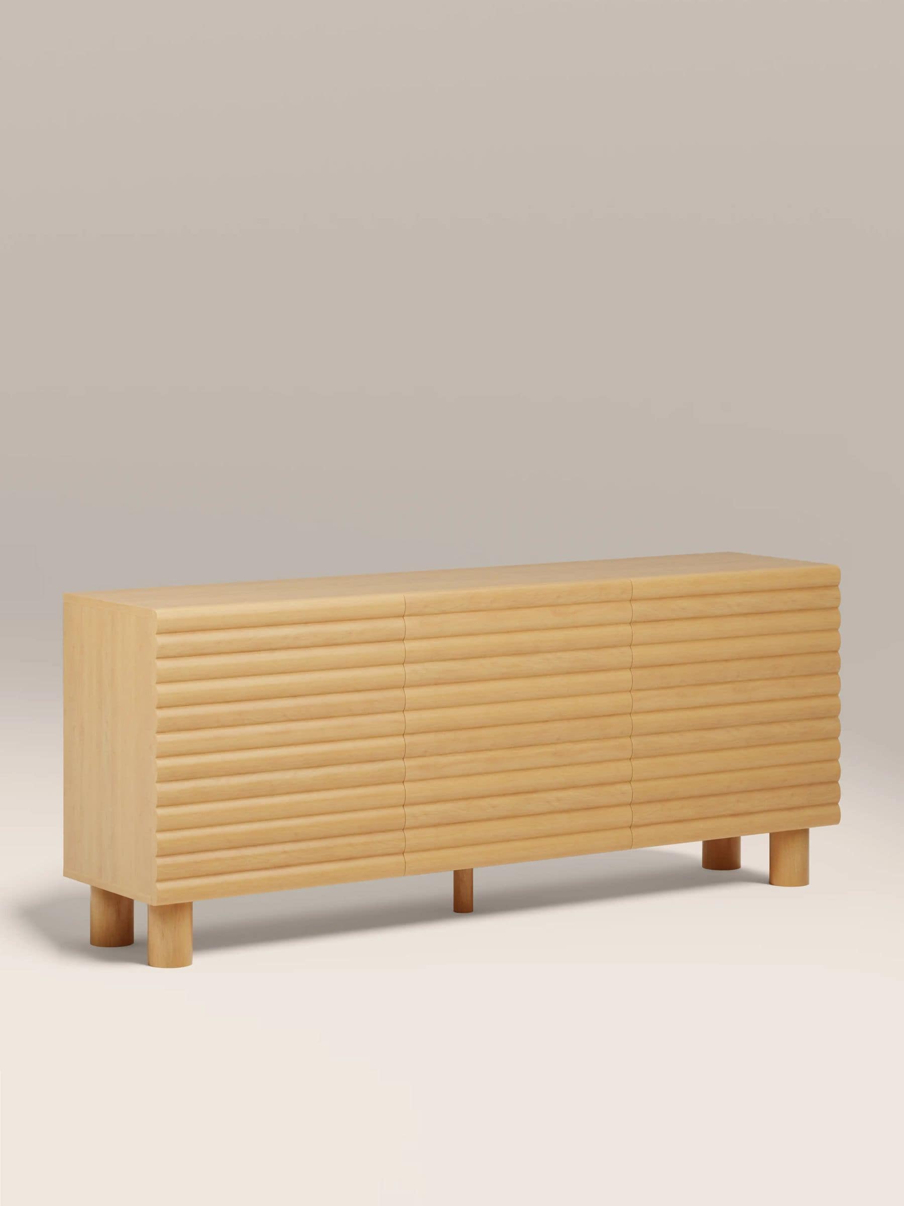 Buy Cult Furniture Oak Raphael Wooden 3 Door Sideboard from the