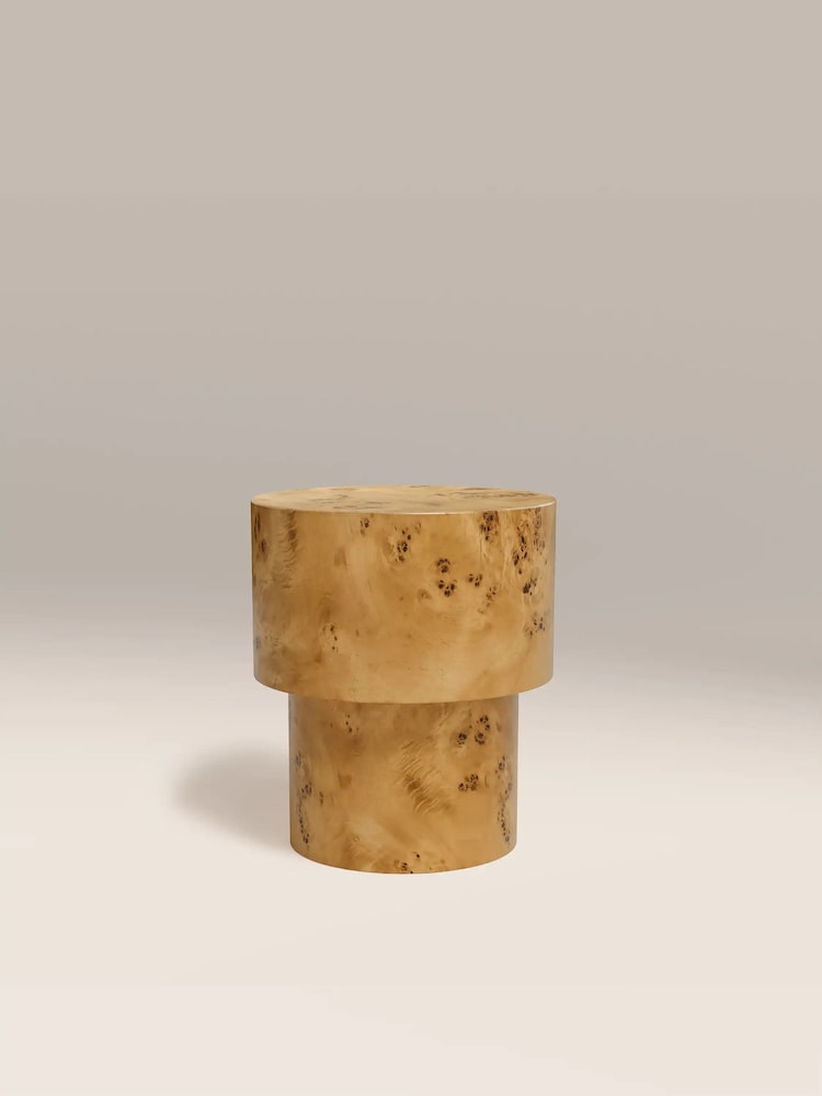 Cult Furniture Natural Dalton Round Wooden Side Table - Image 2 of 5 Cult Furniture Natural Dalton Round Wooden Side Table - Image 2 of 5