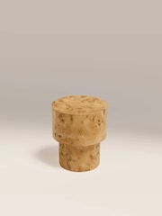 Cult Furniture Natural Dalton Round Wooden Side Table - Image 4 of 5