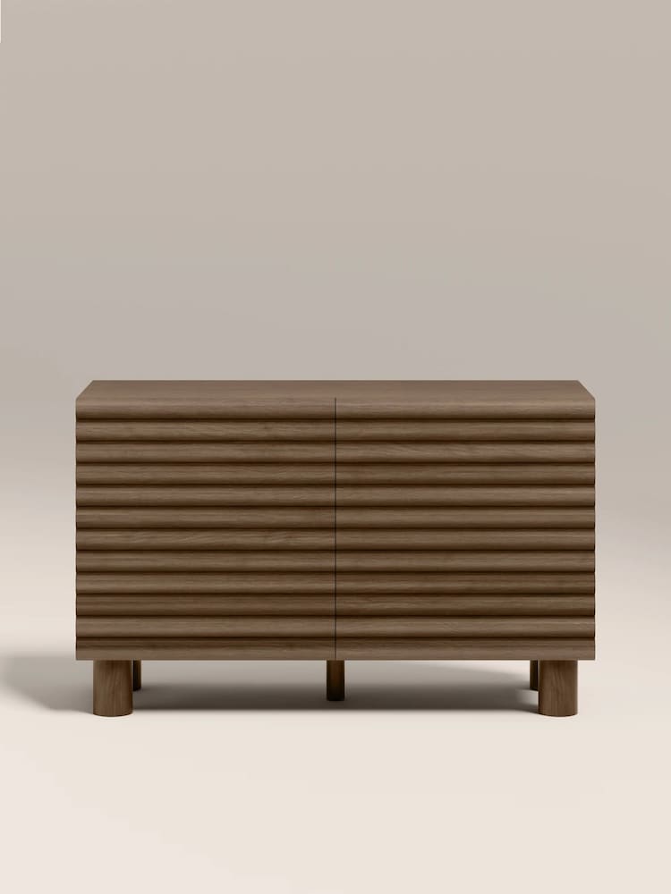 Cult Furniture Walnut Effect Raphael Wooden 2 Door Sideboard - Image 2 of 7 Cult Furniture Walnut Effect Raphael Wooden 2 Door Sideboard - Image 2 of 7