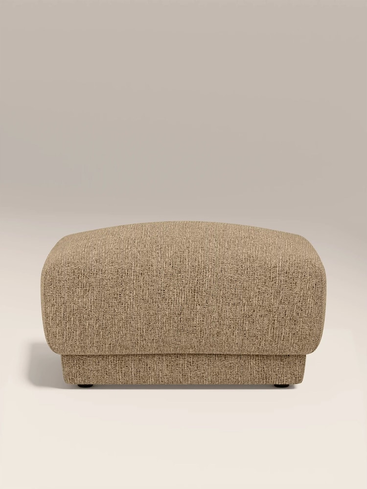 Cult Furniture Speckled Cappuccino Boucle Cloud Ottoman - Image 2 of 5 Cult Furniture Speckled Cappuccino Boucle Cloud Ottoman - Image 2 of 5