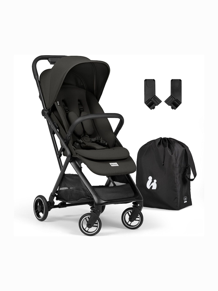 hauck Black Fly N Care Ultra-Compact Pushchair - Image 1 of 6