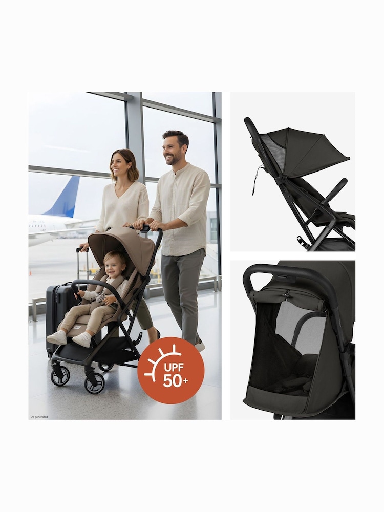 hauck Black Fly N Care Ultra-Compact Pushchair - Image 6 of 6