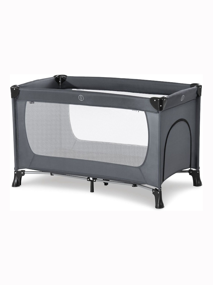 hauck Grey Dream N Play Plus Travel Cot and Playpen In One - Image 1 of 6 hauck Grey Dream N Play Plus Travel Cot and Playpen In One - Image 1 of 6