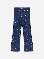 ARKET Blue Flared Rib Leggings - Image 1 of 2