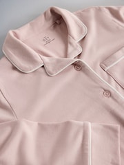The Set 2 Pack Long Sleeve Viscose Blend Jersey Pyjamas Pink/Grey - Image 7 of 7