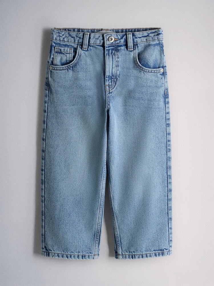 The Set 2 Pack Baggy Fit Jeans Blue Denim - Image 2 of 5 The Set 2 Pack Baggy Fit Jeans Blue Denim - Image 2 of 5