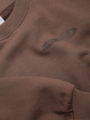 The Set 2 Pack Crew Sweat and Barrel Joggers Set Brown - Image 10 of 11
