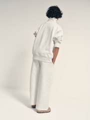 The Set Quater Zip Neck and Wide Leg Joggers Grey - Image 3 of 9
