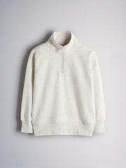 The Set Quater Zip Neck and Wide Leg Joggers Grey - Image 6 of 9