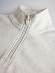 The Set Quater Zip Neck and Wide Leg Joggers Grey - Image 8 of 9