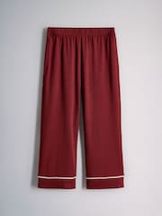 The Set 2 Pack Long Sleeve Viscose Blend Jersey Pyjamas Red/Ecru Deer Print - Image 5 of 7