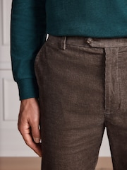 Brown Regular Fit Heritage Corduroy Trousers - Image 5 of 9