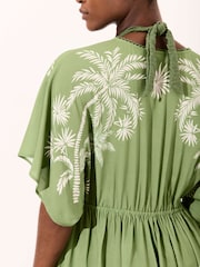 Mint Velvet Palm Print Kaftan Dress - Imagen 4 de 7