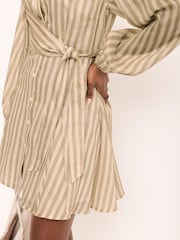 Mint Velvet Striped Wrap Mini Dress - 圖片 6/8