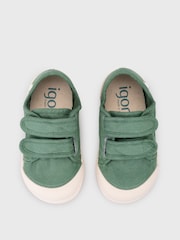 Igor Green Lona Canvas Plimsolls Shoes - Image 3 of 6