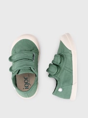 Igor Green Lona Canvas Plimsolls Shoes - Image 4 of 6
