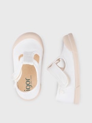 Igor White Lona Pepito Canvas Plimsolls Shoes - Image 4 of 6