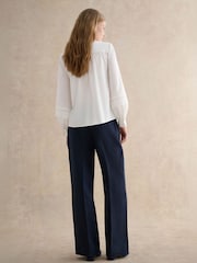 Hobbs Blue Petite Alessia Trousers - Image 2 of 4