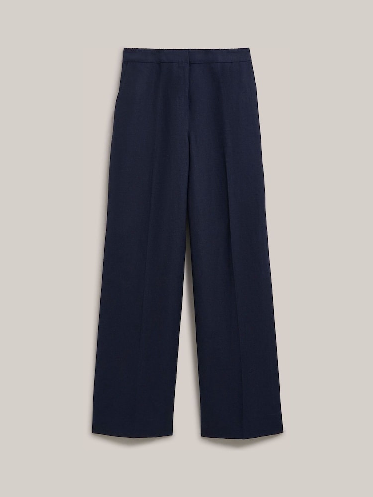 Hobbs Blue Petite Alessia Trousers - Image 4 of 4 Hobbs Blue Petite Alessia Trousers - Image 4 of 4