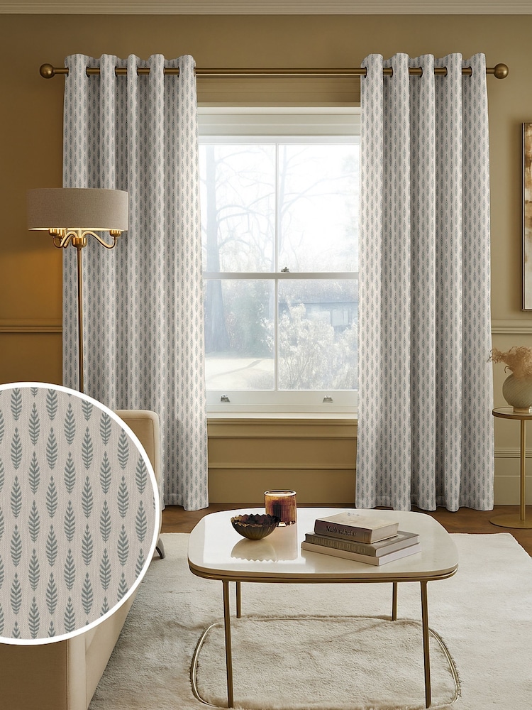 Eucalyptus Piet Made to Measure Curtains - Image 1 of 9 Eucalyptus Piet Made to Measure Curtains - Image 1 of 9