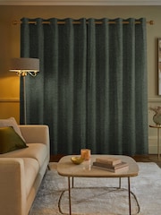 Green Boucle Made to Measure Curtains - Image 2 of 9