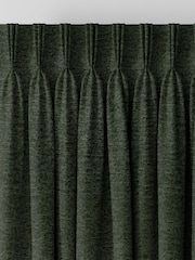 Green Boucle Made to Measure Curtains - Image 5 of 9