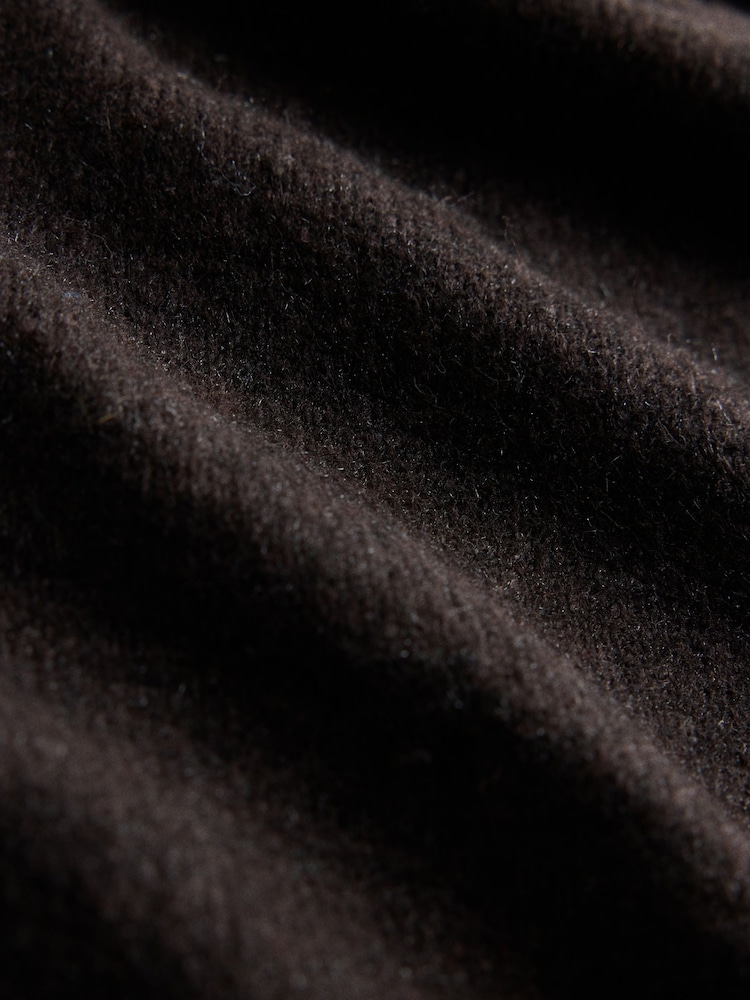 The Set Co-ord Zip Through Jumper and Trousers Set with Wool Ganache/Brown - Image 5 of 5
