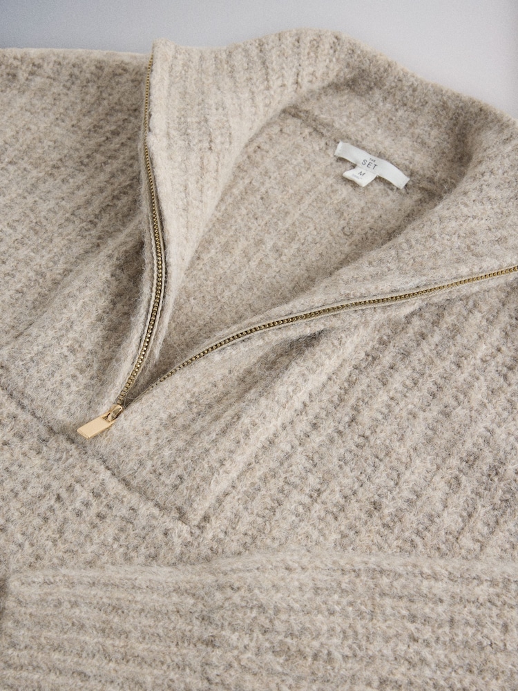 The Set 2 Pack Quarter Zip Jumper With Wool - Image 11 de 11