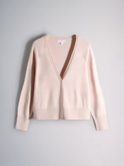 The Set 4 Pack Fine Knitted V-Neck Cardigans Pink/Mauve - Image 2 of 7