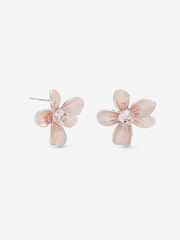 Jon Richard Pink Flower Earrings - Image 1 of 3