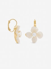 Jon Richard Gold Tone Resin Flower Drop Earrings - Image 1 of 3