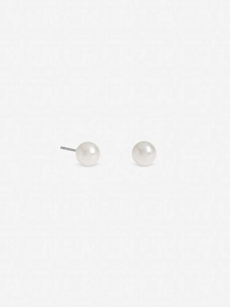 Jon Richard Cream Small Pearl Stud Earrings - Image 1 of 1