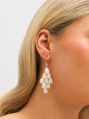 Jon Richard Cream Gold Tone Droplet Earrings - Image 3 of 3
