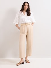 Phase Eight White Daisy Texture Blouse - Image 3 of 5