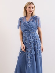 Phase Eight Blue Azera Cover Up Jacket - Image 1 of 6